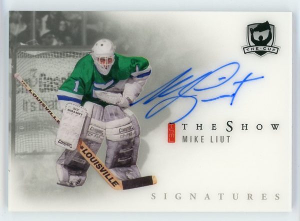 Mike Liut 2021-22 Upper Deck The Cup The Show Auto Card #SW-22