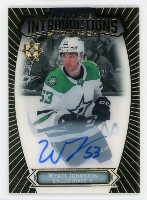 Wyatt Johnston 2022-23 Ultimate Introductions Showcase Auto RC #UI-92