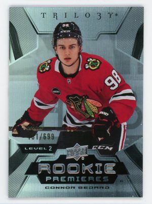 Connor Bedard 2023-24 Trilogy Rookie Premieres Level 2 /699 RC #152