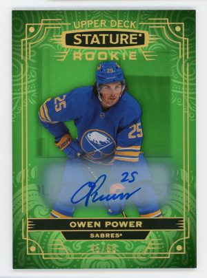 Owen Power 2022-23 Upper Deck Stature Rookie Auto 45/65 #104