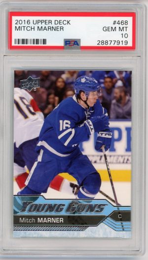 Mitch Marner 2016-17 Upper Deck Young Guns Rookie Card #468 PSA 10