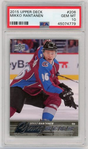 Mikko Rantanen 2015-16 Upper Deck Young Guns Rookie Card #206 PSA 10