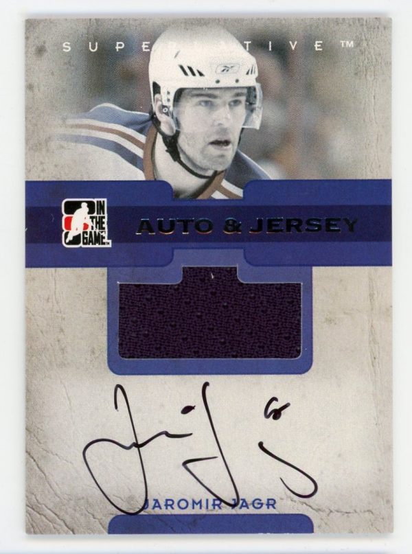 Jaromir Jagr 2006-07 ITG Superlative Auto & Jersey /50 Card #AJJJ