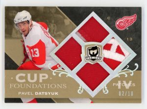 Pavel Datsyuk 2007-08 UD The Cup Foundations Patches 02/10 #CF-PD