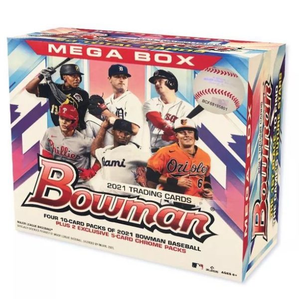 2021 Topps MLB Bowman Baseball Mega Box Sealed