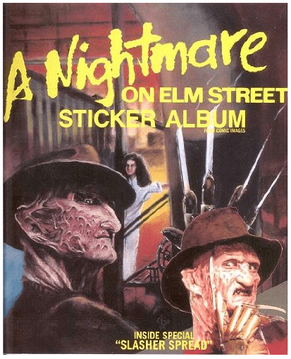 1988 Comic Images Nightmare On Elm Street Sticker Box With Book! MINT