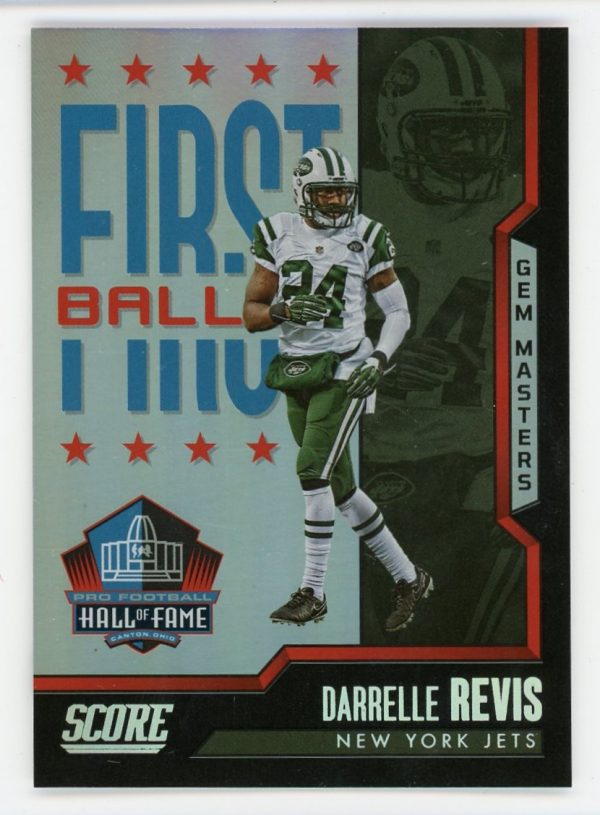 Darrelle Revis 2023 Panini Score Gem Masters 1/1 Card #2