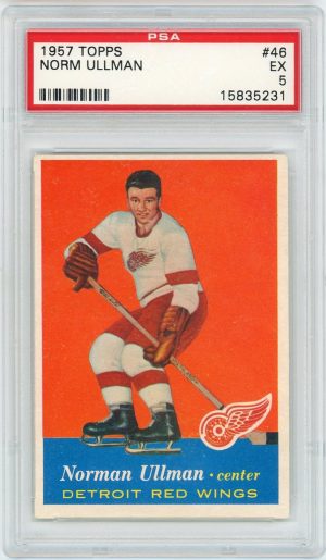 Norm Ullman 1957-58 Topps Rookie Card #46 PSA 5 EX