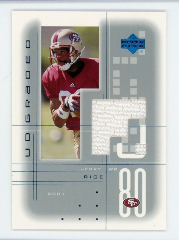 Jerry Rice 2001 Upper Deck UD Graded Jersey Card #JR