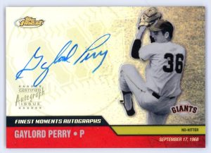 Gaylord Perry 2002 Topps Finest Moments Autographs Card #FMA-GP