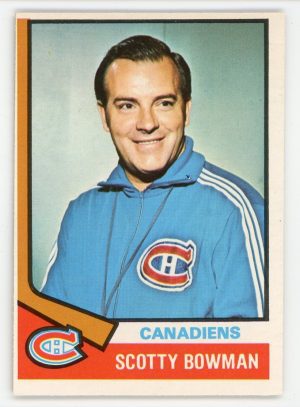 Scotty Bowman 1974-75 O-Pee-Chee Rookie Card #261