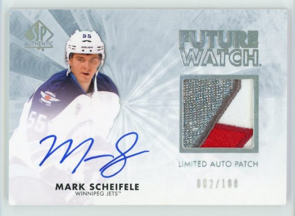 Mark Scheifele 2011-12 SP Authentic Future Watch Auto Patch 002/100 #228