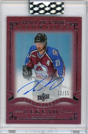 Peter Forsberg 2020-21 Clear Cut Hall Of Fame Showcase 12/35 #HFS-PF