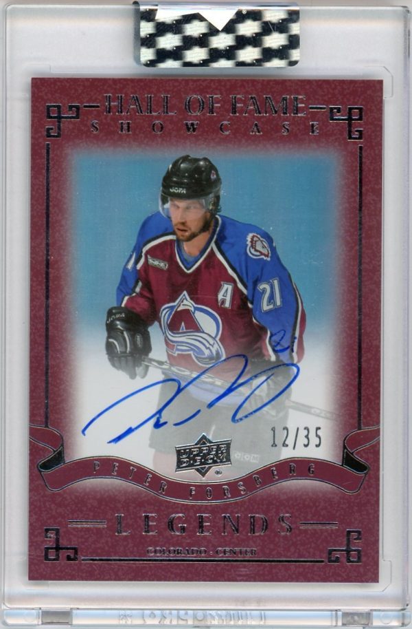 Peter Forsberg 2020-21 Clear Cut Hall Of Fame Showcase 12/35 #HFS-PF