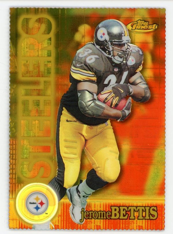 Jerome Bettis 2000 Topps Finest Gold Refractor 224/300 #93 RARE!