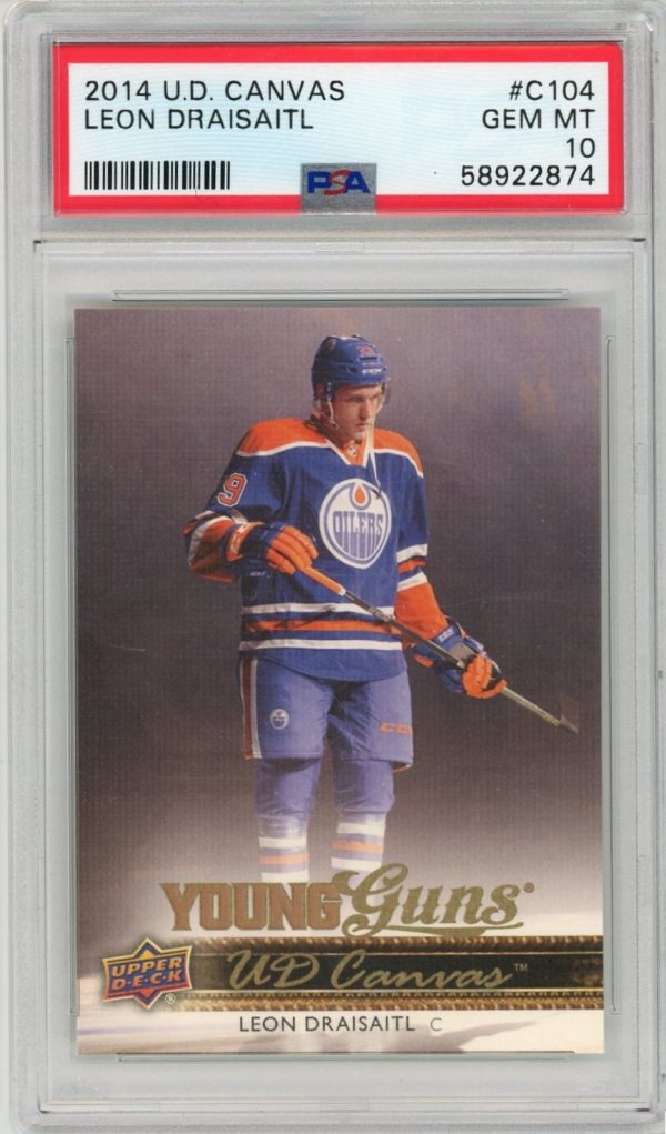 Leon Draisaitl 2014-15 Upper Deck Young Guns Canvas RC #C104 PSA 10