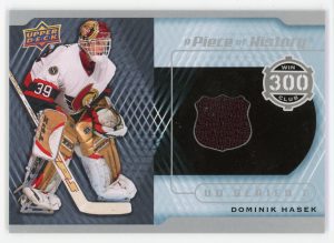 Dominik Hasek 2012-13 Upper Deck A Piece of History Jersey Card #300-DH