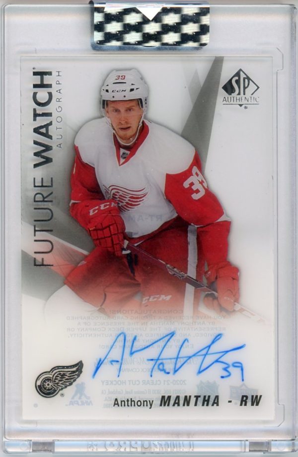 Anthony Mantha 2020-21 Clear Cut Future Watch Tribute Auto #RT-AM