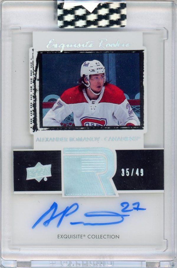 Alexander Romanov 2020-21 Clear Cut Exquisite Rookie 35/49 Auto #ET-AR