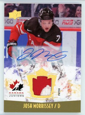 Josh Morrissey 2015 UD Team Canada Juniors Patch Auto /199 #113