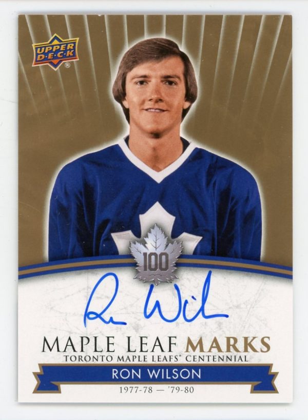 Ron Wilson 2017 Maple Leaf Centennial Maple Leaf Marks Auto #MLM-RW