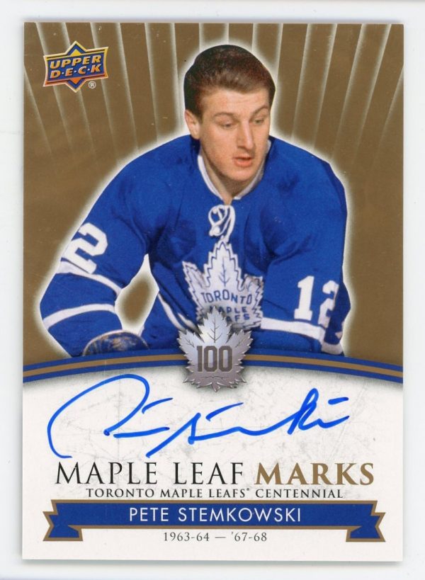 Pete Stemkowski 2017 Maple Leaf Centennial Maple Leaf Marks Auto #MLM-PS