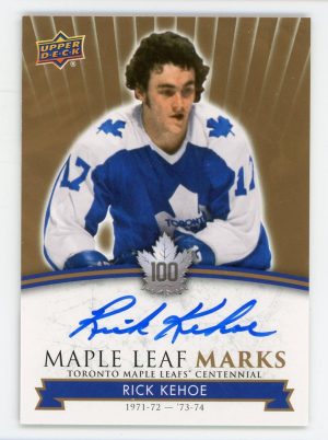 Rick Kehoe 2017 Maple Leaf Centennial Maple Leaf Marks Auto #MLM-KE