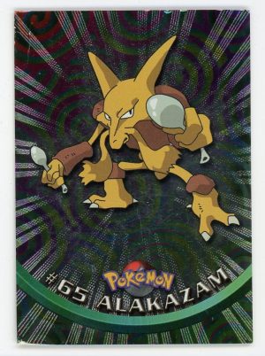 Alakazam 1999 Topps Pokemon Textured Foil #65 MP