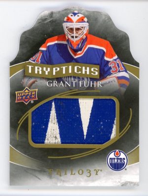 Grant Fuhr 2015-16 Trilogy Tryptichs Stick Relic 18/25 #T-EDM3