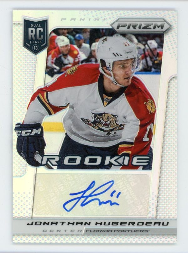 Jonathan Huberdeau 2013-14 Panini Prizm Silver Rookie Auto 34/35 #A-JH