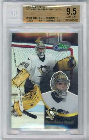 Marc-Andre Fleury 2003-04 eTopps Rookie Card /2000 #50 BGS 9.5 POP 10!