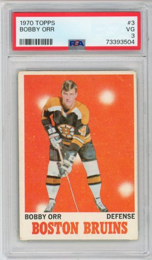 Bobby Orr 1970-71 Topps Hockey Card #3 PSA 3 VG (A)