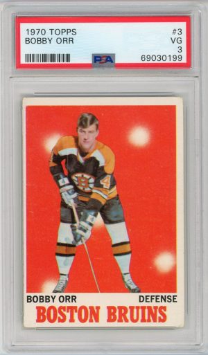 Bobby Orr 1970-71 Topps Hockey Card #3 PSA 3 VG (B)