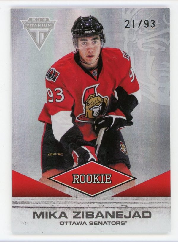 Mika Zibanejad 2011-12 Panini Titanium True Rookie 21/93 #101