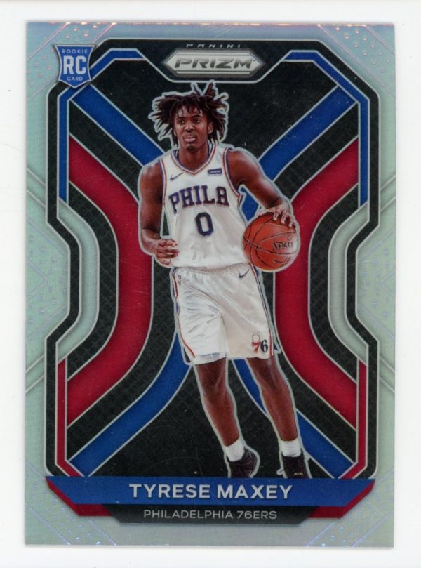 Tyrese Maxey 2020-21 Panini Prizm Silver Prizm Rookie Card #256