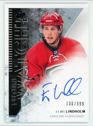 Elias Lindholm 2013-14 SP Authentic Future Watch Auto /999 #282