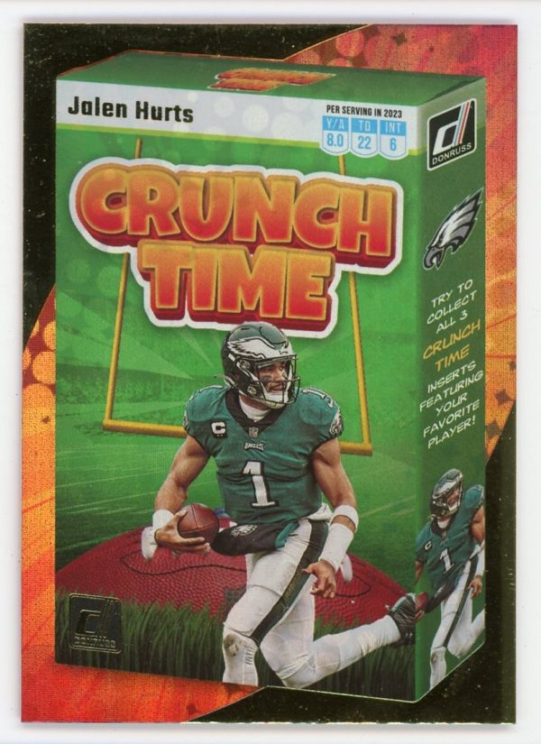 Jalen Hurts 2023 Panini Donruss Crunch Time Case Hit #CT-6