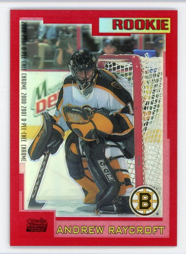 Andrew Raycroft 2000-01 O-Pee-Chee Chrome Refractor 32/35 RC #250