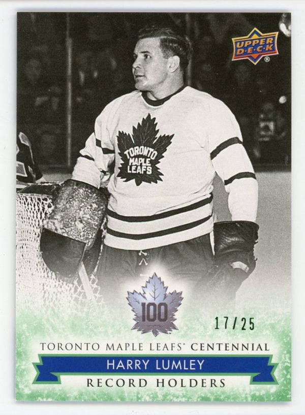 Harry Lumley 2017 Toronto Maple Leaf Centennial Emerald Green /25 #146