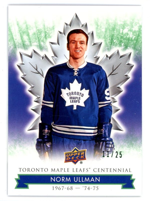 Norm Ullman 2017 Toronto Maple Leafs Centennial Emerald /25 #41