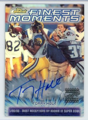 Torry Holt 2000 Topps Finest Moments Auto Refractor #FM16