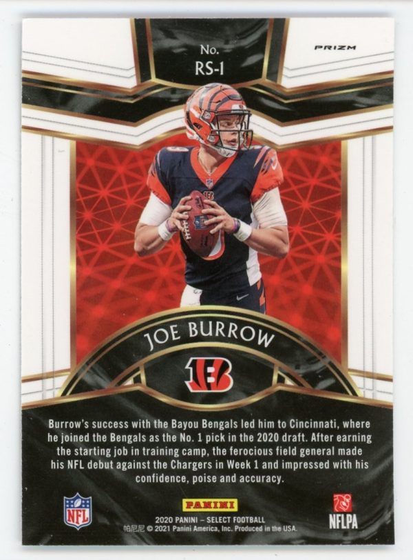 Joe Burrow 2020 Panini Select Rookie Selections Silver RC #RS-1