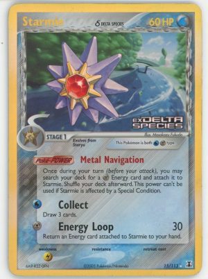 Starmie Pokemon Delta Species Holo Rare 15/113