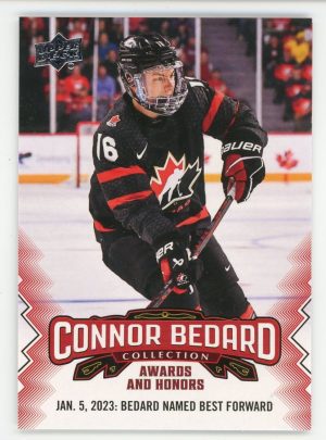 Connor Bedard 2023-24 Upper Deck Collection Awards And Honors #28