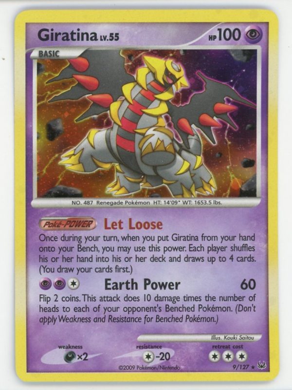 Giratina Pokemon Platinum Holo Rare 9/127