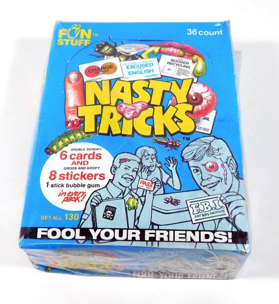 1990 Fun Stuff Nasty Tricks Confex Hobby Box Sealed