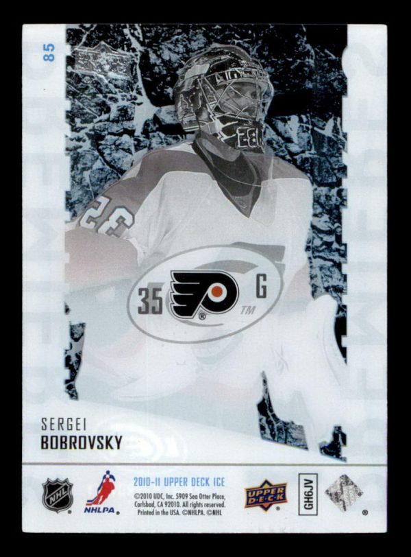 Sergei Bobrovsky Flyers UD 2010-11 Ice Premieres #85 466/499