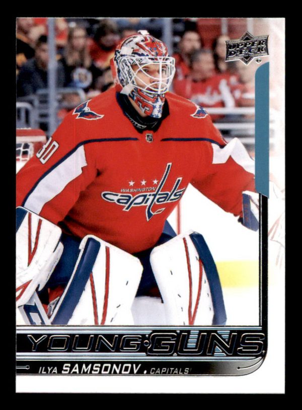 Ilya Samsonov Capitals UD 2018-19 Young Guns Rookie #463