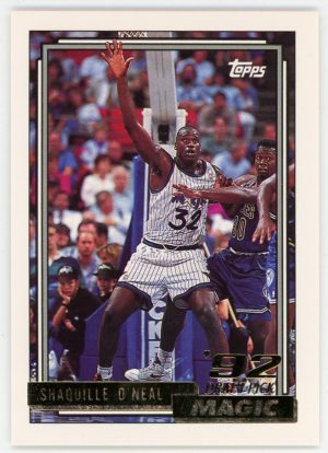 Shaquille O'Neal 1992-93 Topps Draft Pick Gold Rookie Card #362