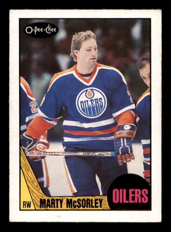 Marty McSorley Oilers OPC 1986-87 Card #205
